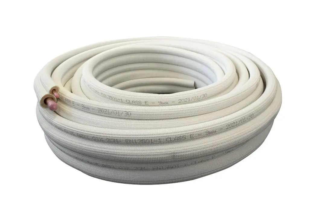 1/4''+3/8''(wit) - Wicu Clim koelleiding 30m