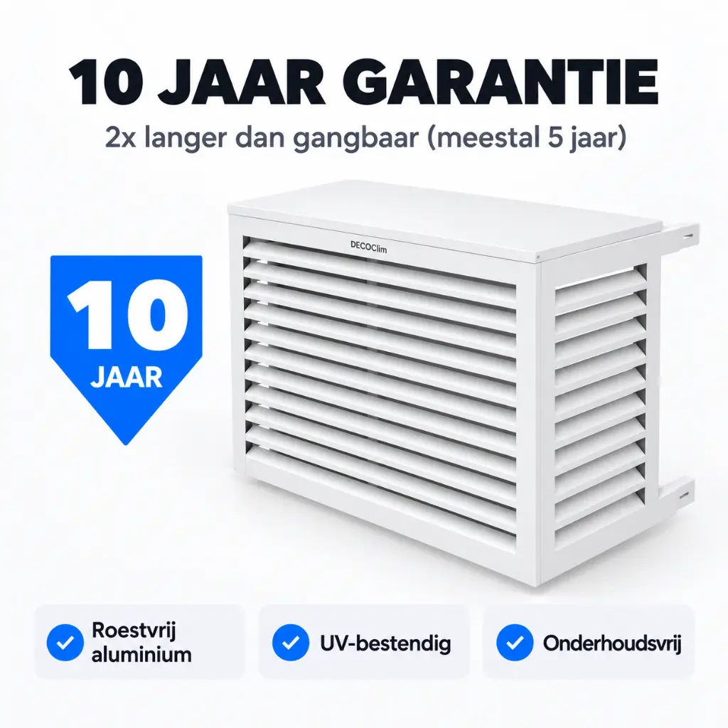 DECOCLIM - Airco omkasting - ALU - (RAL9010) Wit - M