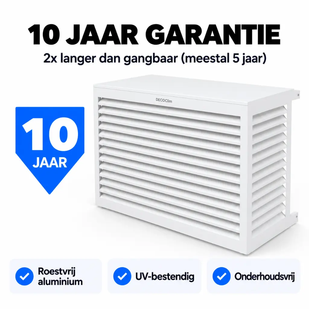 DECOCLIM - Airco omkasting - ALU - (RAL9010) Wit - L