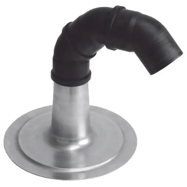 Aluminium dakdoorvoer Ø110mm +3 stuks 45gr bocht Ø110 PP