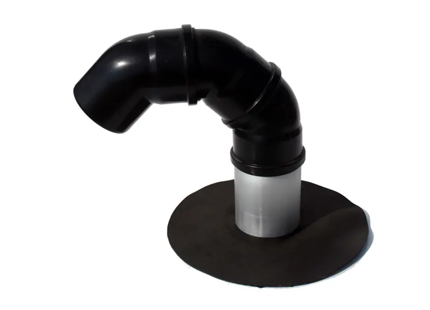Susta-Vent alu dakdoorvoer Incl. 3 pp bochten Ø 95 mm / Resitrix SK-W (B)