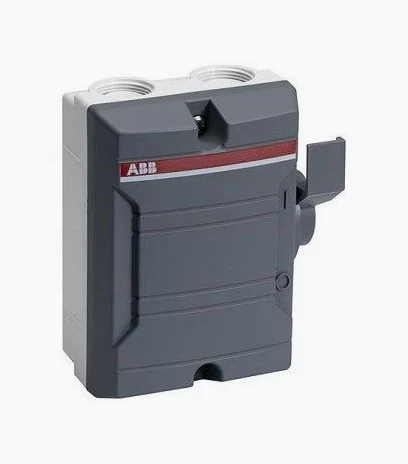ABB Werkschakelaar 3-polig 25A (AC-22A 500V) donkergrijs IP65 (BW325TPN)