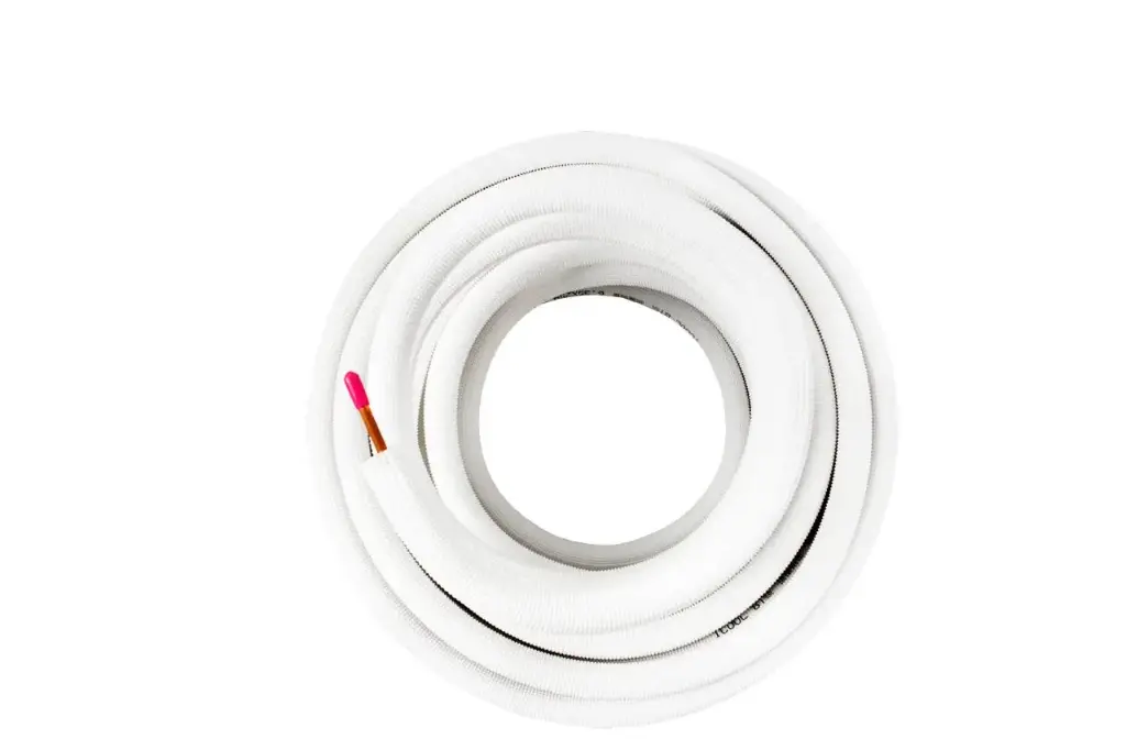 1/4-3/8 - Icool geisoleerde koelleiding rol 20m. Wit 9mm (0.8+0.8) per pallet (28 stuks)