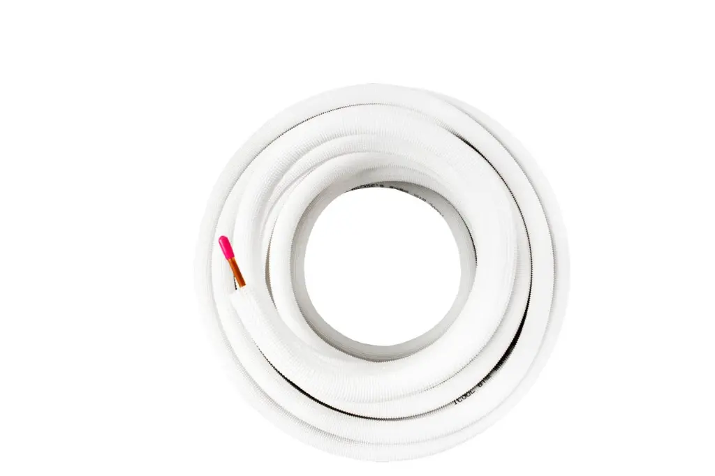 1/4-1/2 - Icool geisoleerde koelleiding rol 20m. Wit 9mm (0.8+0.8) per pallet (26 stuks)