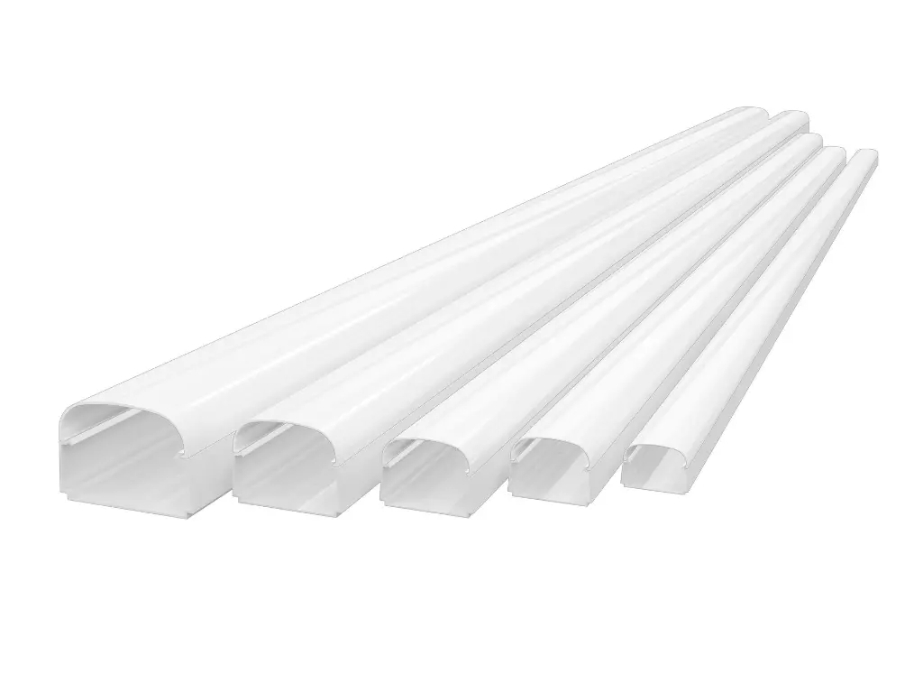 Tecnosystemi - Optima leidinggoot T102 lengte 2 meter 100 x 66 mm zuiverwit RAL 9010 (doos 8 lengtes)