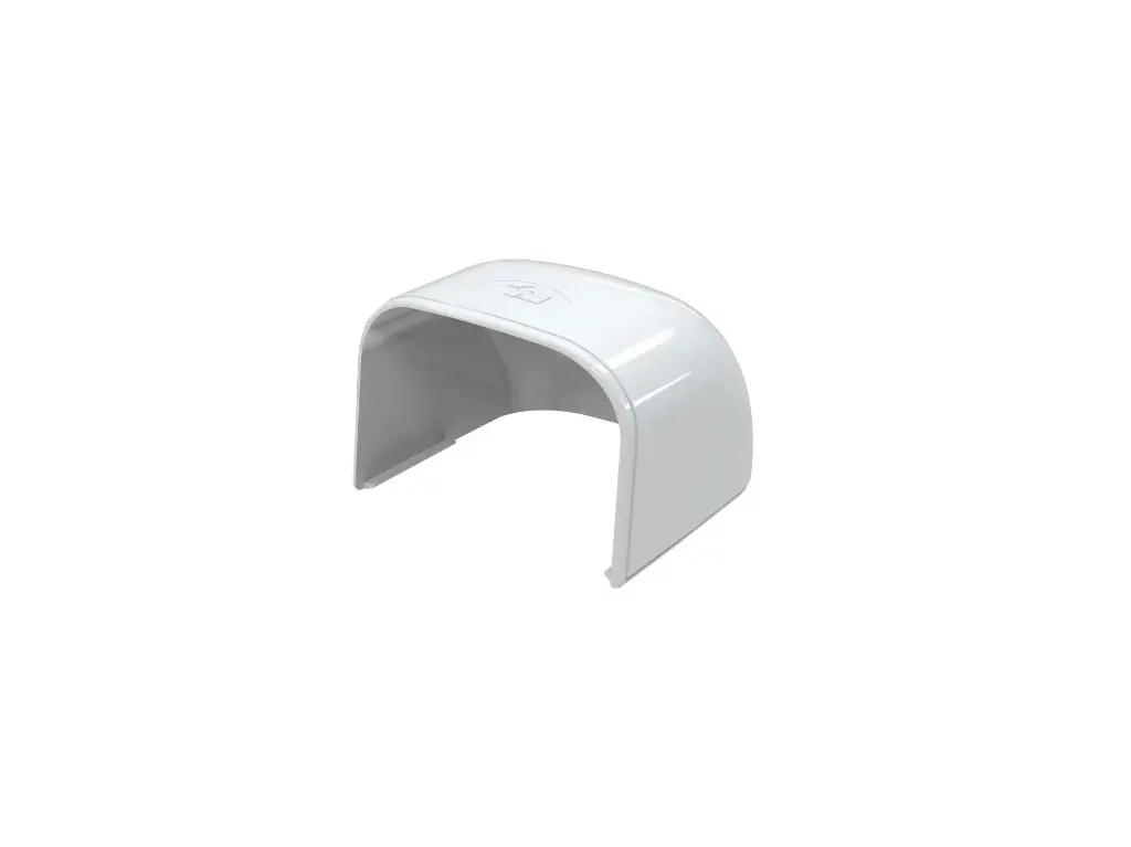 Tecnosystemi - Optima eindkap rond TC75 zuiverwit RAL 9010 (zakje 5 stuks)