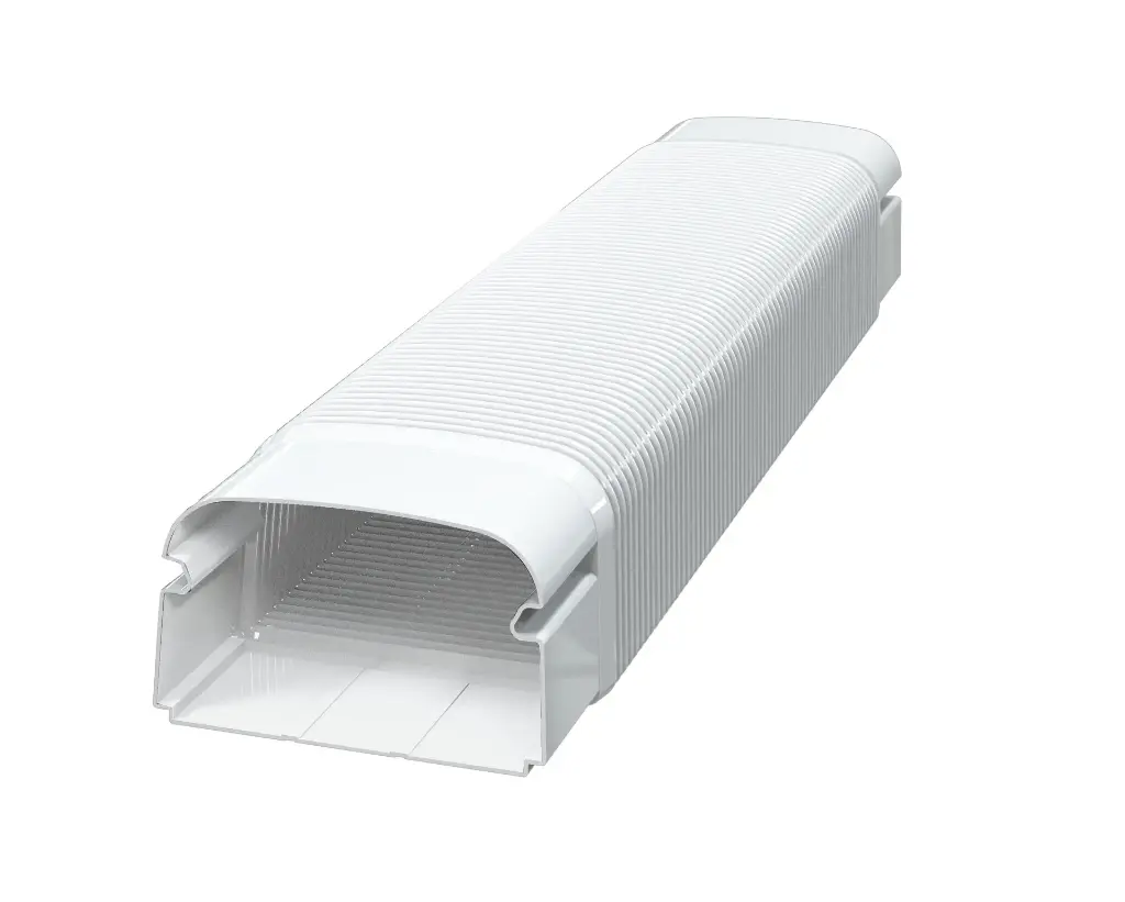 Tecnosystemi - Optima flexibele verbinding MF102 zuiverwit RAL 9010 (zakje 3 stuks)