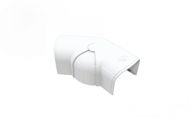 Tecnosystemi - Optima instelbare bocht 80-140° CPS75 zuiverwit RAL 9010