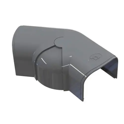 Tecnosystemi - Optima instelbare bocht 80-140° CPS75 antraciet RAL 7016