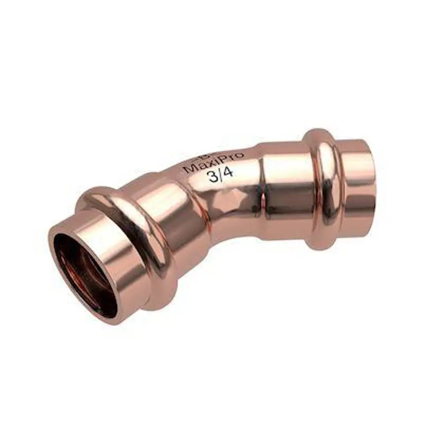 MaxiPro - bocht 45° 1.1/8" (zakje 2 stuks)