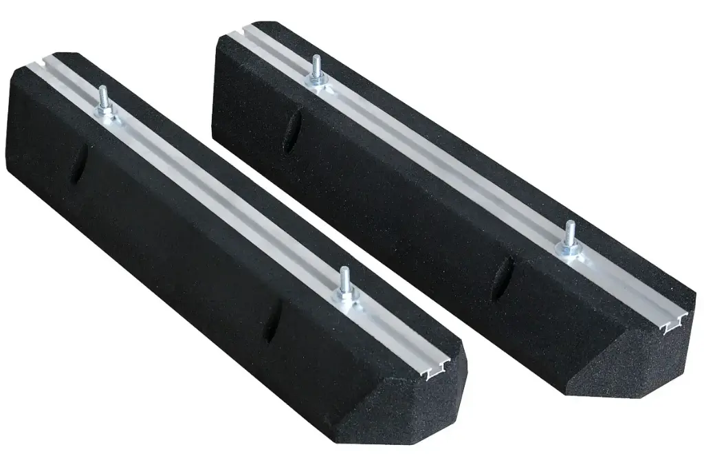 Rubberen montagebalk Set (M10) - 1000*180*100 (per pallet 30 sets)