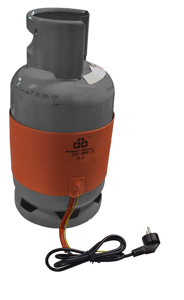 Super Stars - electrische warmteband voor gascilinderscilinder met klittebandsluiting 150 x 70