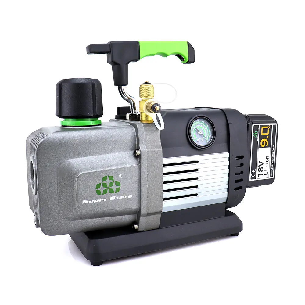 Super Stars - Accu Vacuum Pomp 127 Liter. 2 Traps pomp incl. 1x accu 9.0A en lader