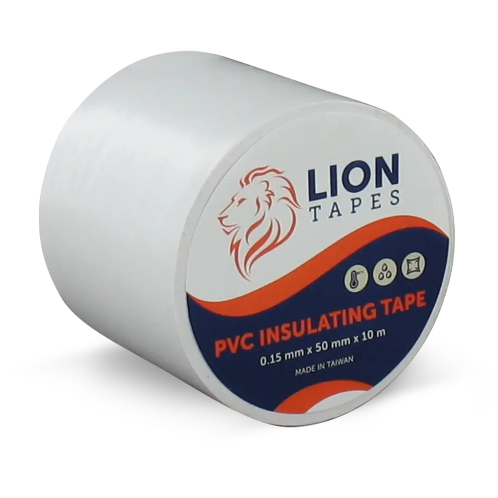 Lion pvc isolatietape 50/10 .15 wit