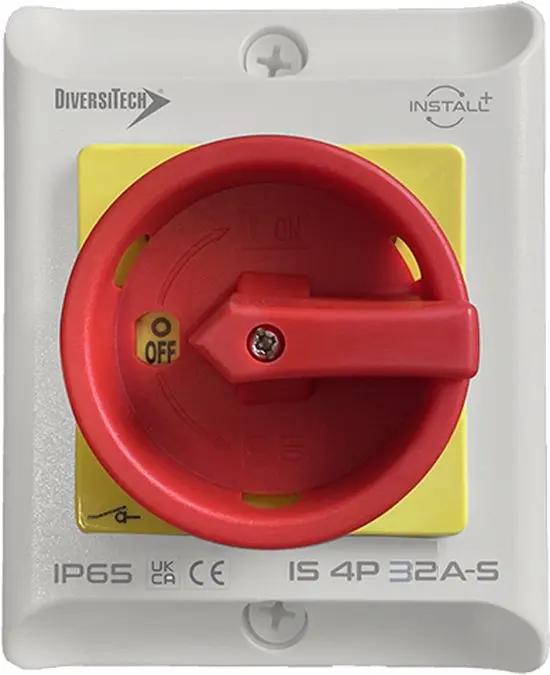 Werkschakelaar 4P/32A IP65