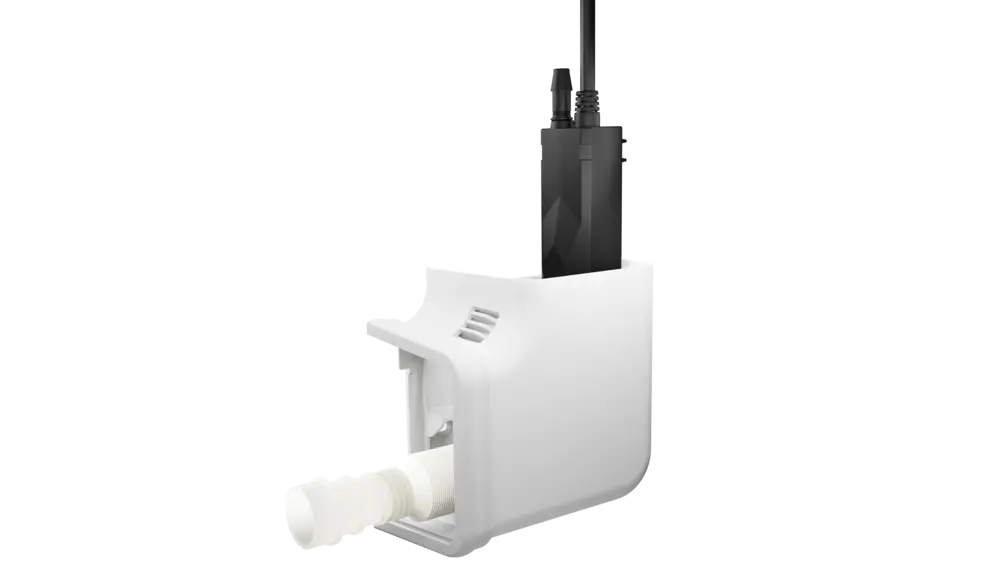 Refco - condenswaterpomp met hoekstuk geïntegreerd reservoir en optische niveausensor (22L/u)