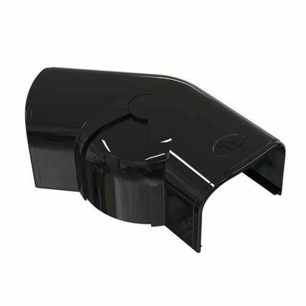 Tecnosystemi - Optima instelbare bocht 80-140° CPS75 zwart RAL 9005