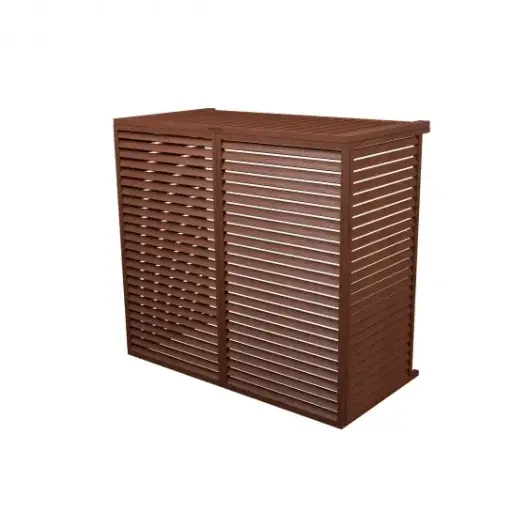 [CN001819] DECOCLIM - Airco omkasting - Hout - XL (H117 x W125 x D61 cm)