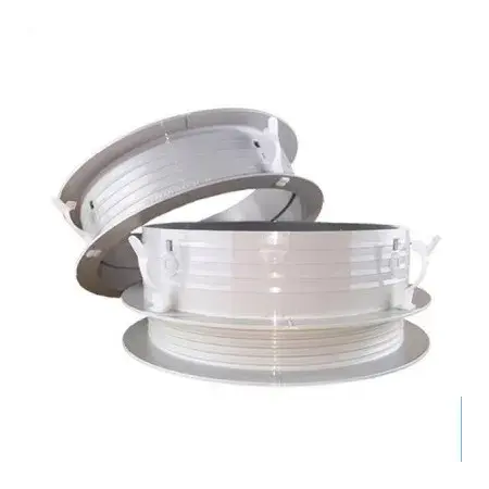 [CN001960] Aansluitkraag met schroefdraad, Ø 160 mm, met clips voor bevestiging flexibele luchtkanalen.