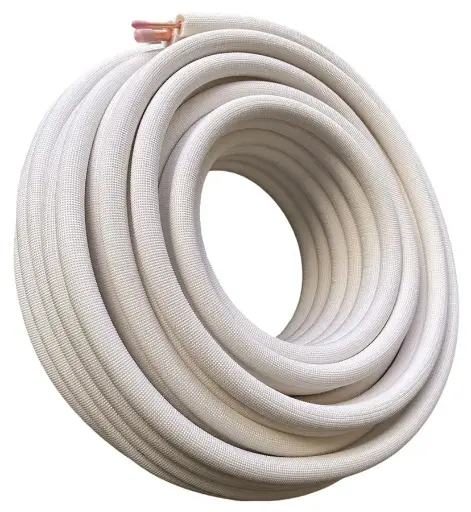 [CN001208] 1/4''+3/8''(wit) - AC-Copper koelleiding 20m