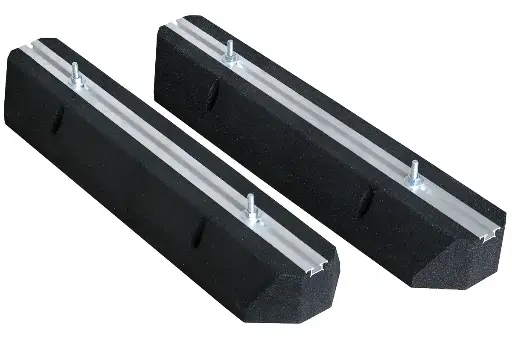 [CN001413] Rubberen opstelbalk 1000 (set van 2st) - 1000*180*100mm - Incl. bouten M10 (Per pallet 30 sets)