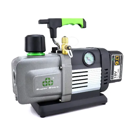 [CN001475] Super Stars - Accu Vacuum Pomp 127 Liter. 2 Traps pomp incl. 1x accu 9.0A en lader