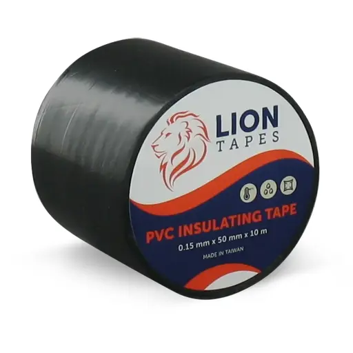 [CN001489] Lion pvc isolatietape 50/10 .15 zwart