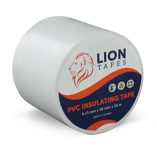 [CN001490] Lion pvc isolatietape 50/10 .15 wit