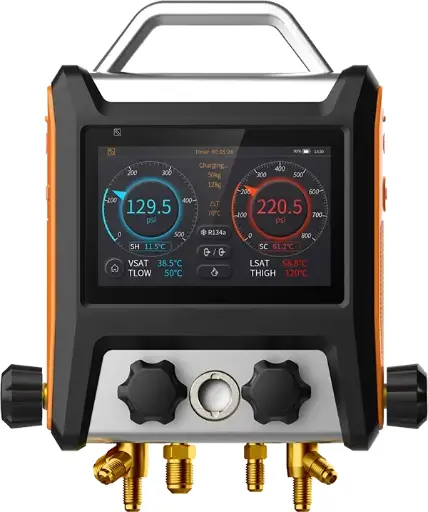 [CN001509] Elitech - MS-4000 4 weg Intelligent Digital manifold incl slangenset en koffer