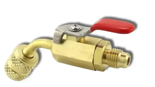 [CN001551] Super Stars verloopadapter met kogelkraan F1/4" SAE ---- M 1/4" SAE