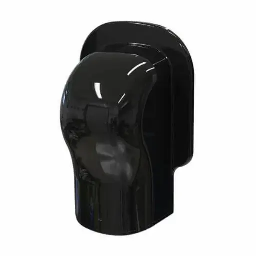 [CN001643] Tecnosystemi - Optima muur afdekkap TM102 zwart RAL 9005 (zakje 3 stuks)